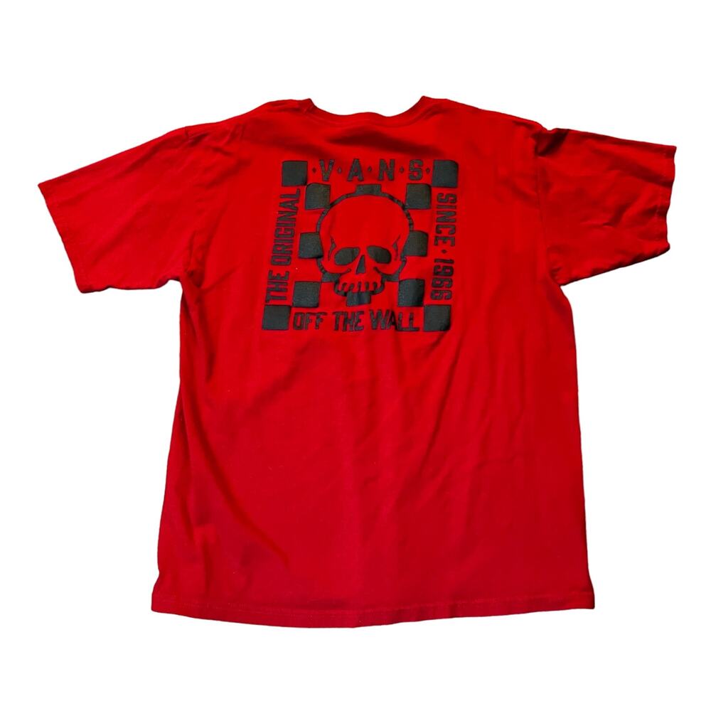 Vans Off The Wall Men's LG Skull Checkered Graphic T-shirt